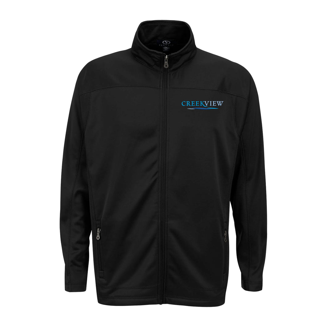 Creekview - Men's Brushed Back Micro-Fleece Full-Zip Jacket